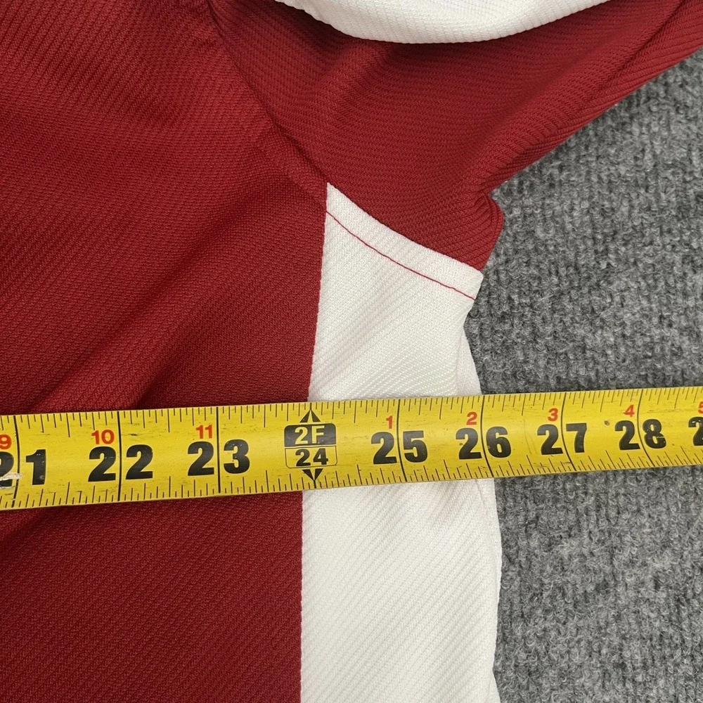 Nike Elite Team Stanford Shirt Mens Sz XL Warm Up Button Up Red Basketball